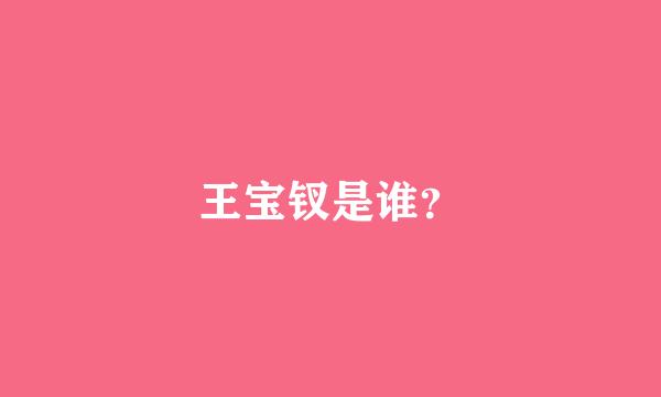 王宝钗是谁？