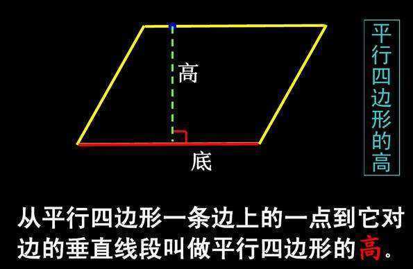 平行四边形的高怎么求？