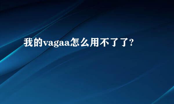 我的vagaa怎么用不了了?