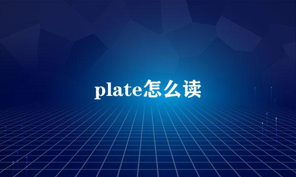 plate怎么读