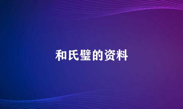 和氏璧的资料