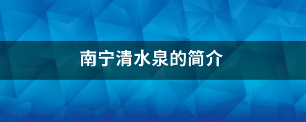 南宁清水工采顾泉的简介