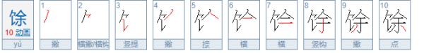 馀这希超米毛功环顾哪个字怎么读？