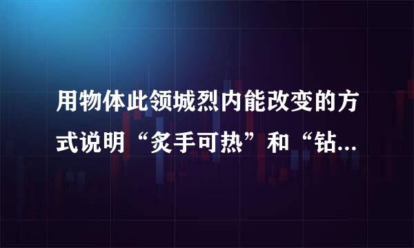 用物体此领城烈内能改变的方式说明“炙手可热”和“钻木取火”的含义