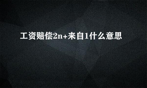 工资赔偿2n+来自1什么意思