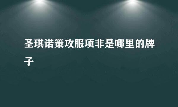 圣琪诺策攻服项非是哪里的牌子