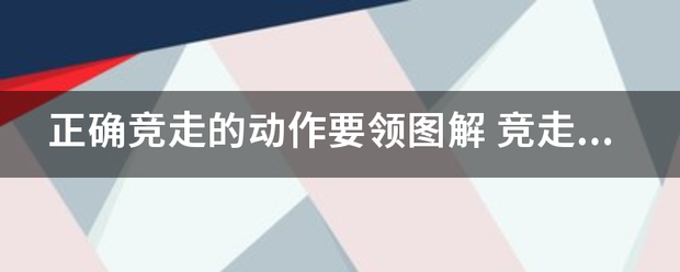 正确竞走的动作要领图解