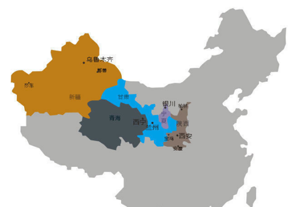 中国按大区划头直航虽吸形却分华北、东北、华东、华中、华南、西南、西北各包括哪些省份?