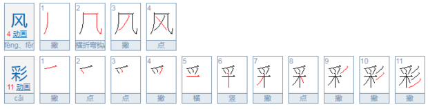 风采来自和风彩的区别是什么？