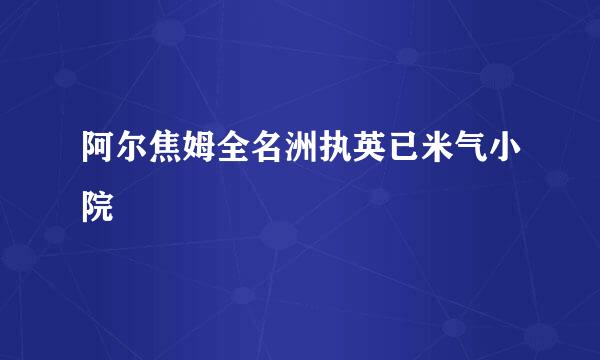 阿尔焦姆全名洲执英已米气小院