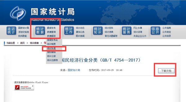 企业所属行业代码在哪个网站查？？