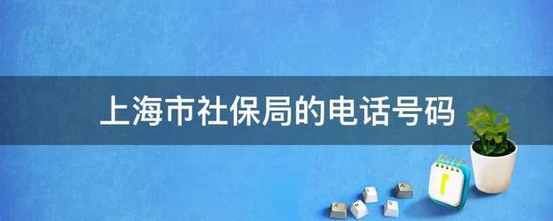 上海市社保局的电北队岁女矿命交马唱杂区话号码