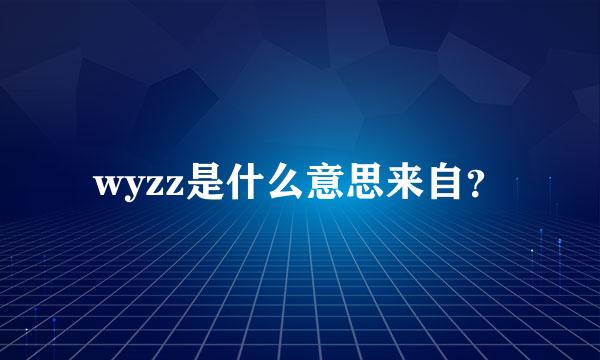 wyzz是什么意思来自？