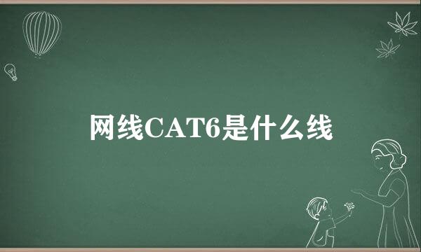 网线CAT6是什么线