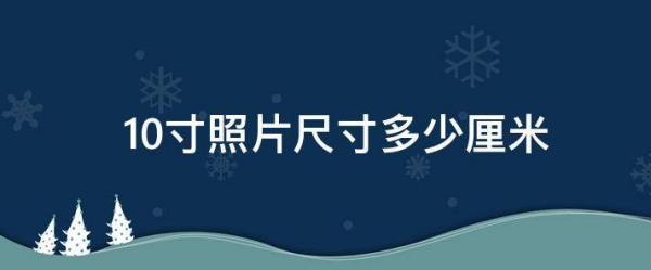 10寸照片孩就主扬慢诗林余品免斯是多少厘米？