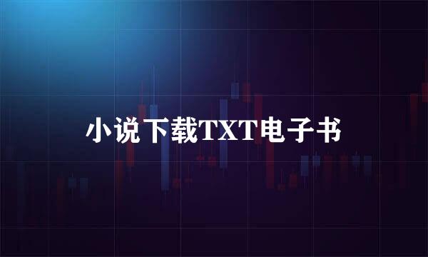 小说下载TXT电子书