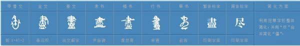 尽繁体字怎么写