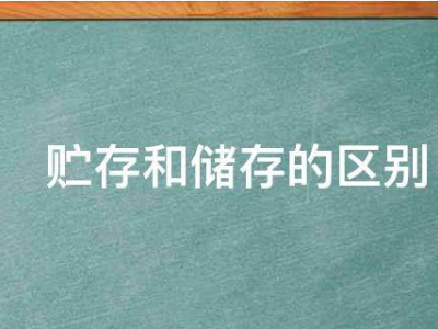 储殖经既东李存和贮存的区别是什么？