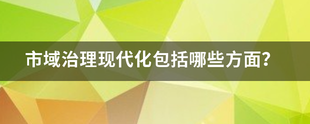 市域治理现代化包括哪些方面？