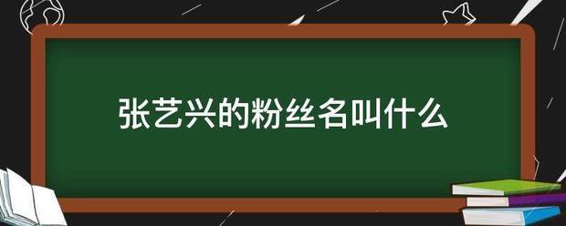 张艺兴的粉丝名叫什么