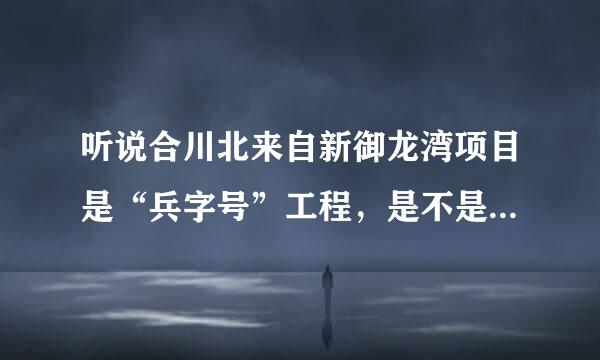 听说合川北来自新御龙湾项目是“兵字号”工程，是不是说比其他的房子靠谱？