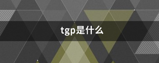 tgp是什么