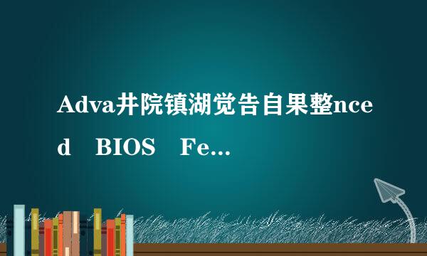 Adva井院镇湖觉告自果整nced BIOS Features