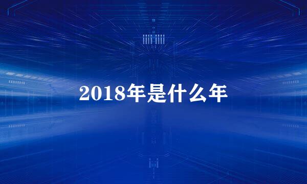 2018年是什么年