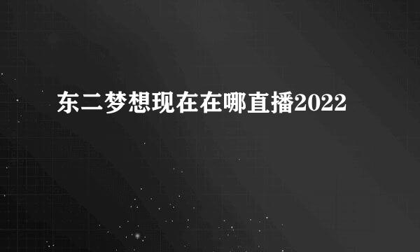 东二梦想现在在哪直播2022