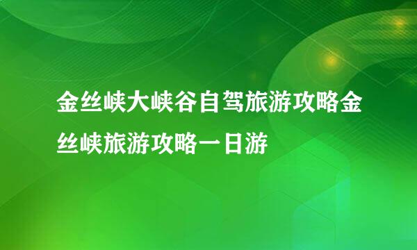 金丝峡大峡谷自驾旅游攻略金丝峡旅游攻略一日游