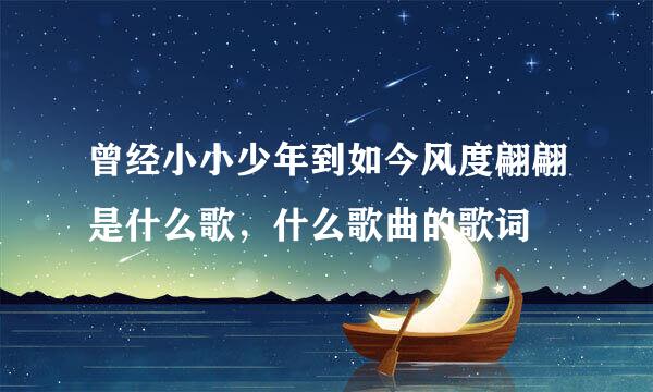 曾经小小少年到如今风度翩翩是什么歌，什么歌曲的歌词