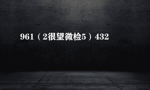 961（2很望微检5）432