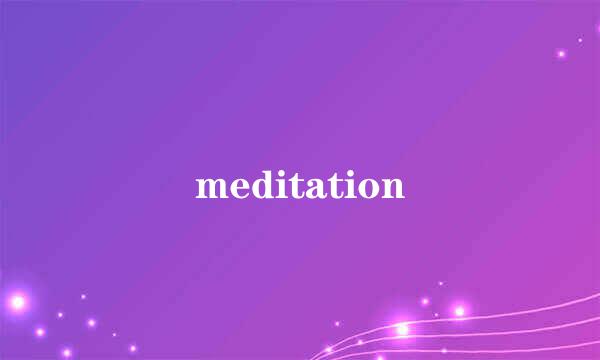 meditation