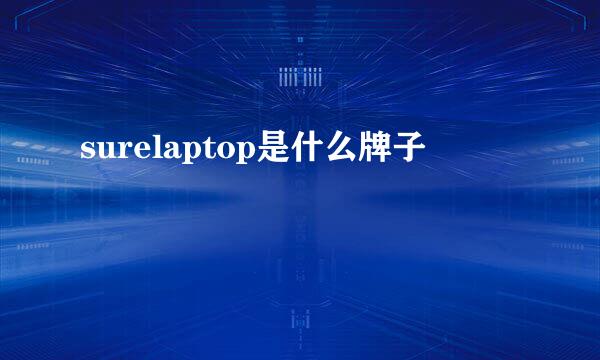 surelaptop是什么牌子