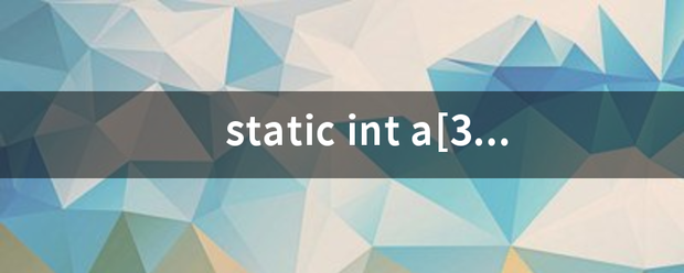 static int