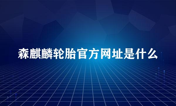 森麒麟轮胎官方网址是什么