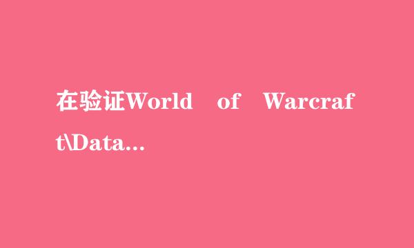 在验证World of Warcraft\Data\common.MPQ