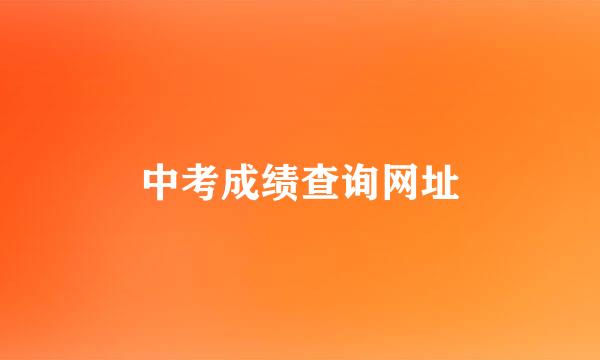 中考成绩查询网址