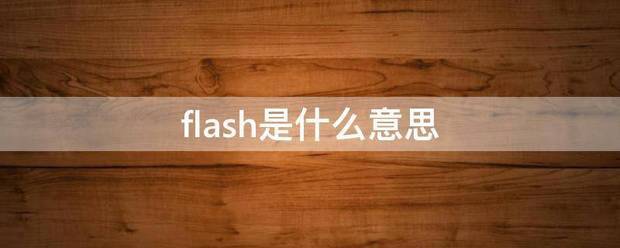 flash是什么意思