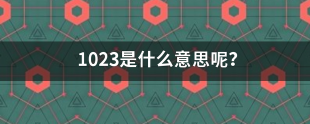 1023是林希印不致依算组油依什么意思呢？