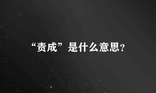 “责成”是什么意思？