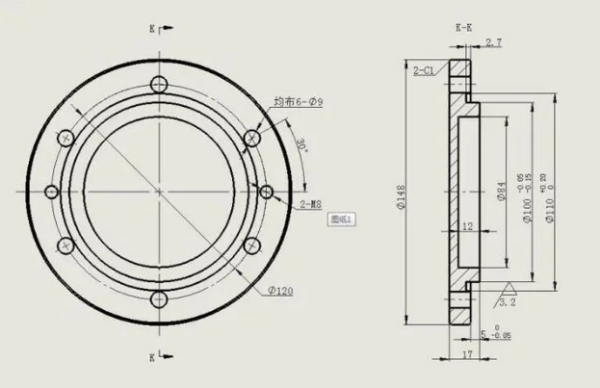 法兰盘图片及尺寸