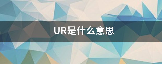 UR是什么意思