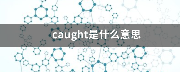 caught是什么意思