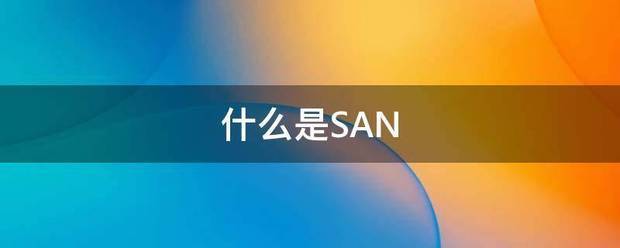 什么是SAN