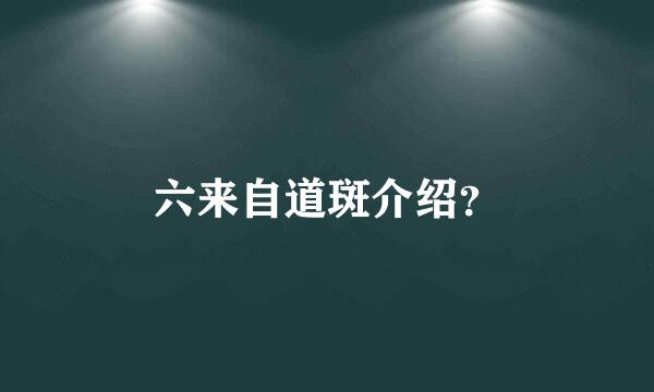 六来自道斑介绍？