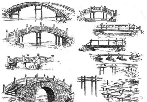 桥的简笔画 图片