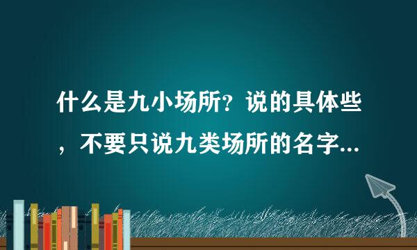 什么是九小场所？说的具体些，不要只说九类场所的名字，具体的如多少床位以下的为小旅馆