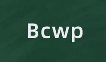 bcwp是什么来自意思