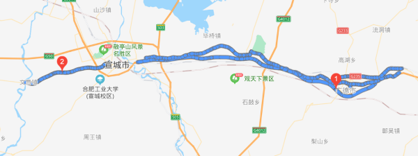 318国道全程线路图